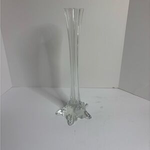 Elegant Clear Glass Vase